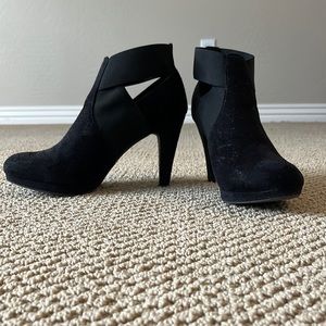 Madden Girl Black Suede Bootie